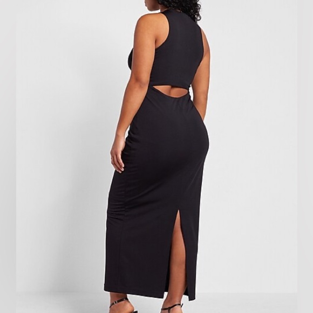Express cut out back jersey dress xl
